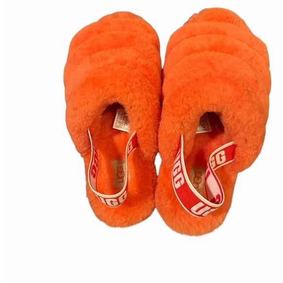 UGG fluffy yeah slides Vibrant Orange - Picture 4 of 5
